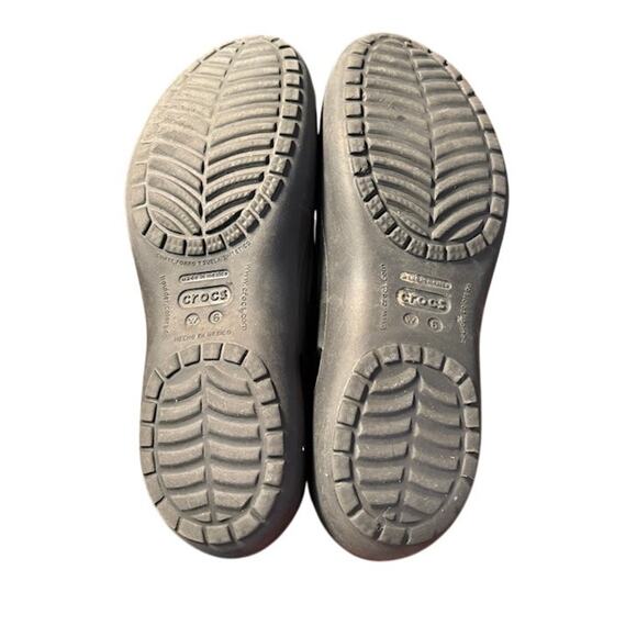 Crocs Kadee Ballet Flats black closed toe slip on lightweight shoes sz women's 6 - Picture 5 of 5